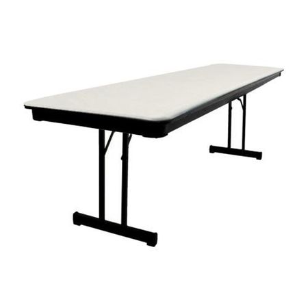 MITYLITE Plastic Folding Table, Gray, 24 x 96 In. RT2496GRY22